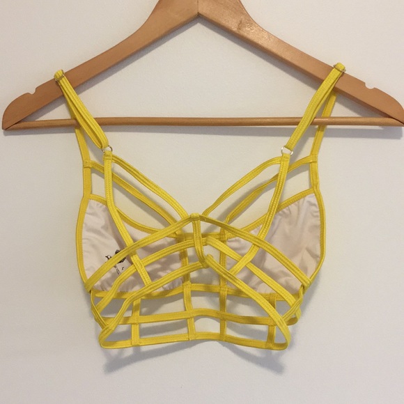 One Teaspoon Caged/Superman Bikini Top - Picture 3 of 4